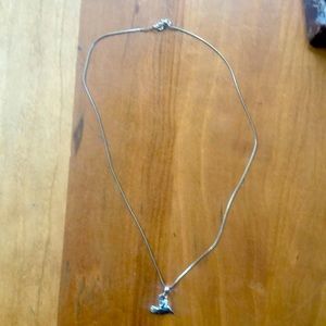 Hummingbird sterling silver necklace